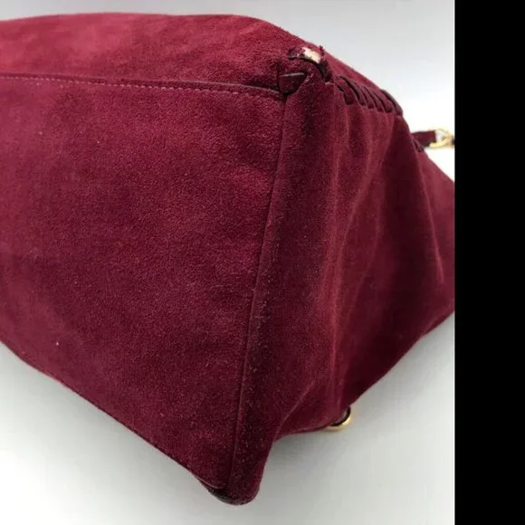 Tory Burch Burgundy Shoulder Bag - Picture 6 of 11